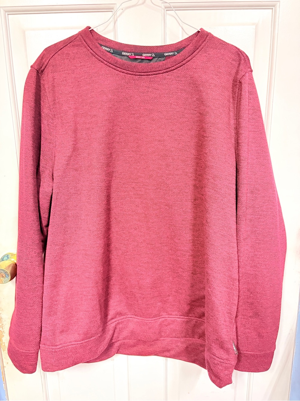 Gerry Weber Men's Deep Burgundy V‑Neck Sweater